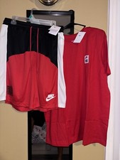 NWT MENS NIKE AIR JORDAN T-SHIRT SHORTS both top bottom SZ XL OUTFIT   