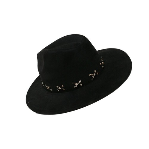 Porkpie Hat Casual Top Hat Panama Hat Headwear Gift for Travel Photo Props - Picture 5 of 11