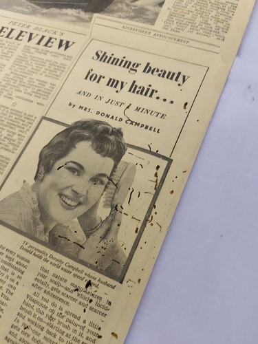 Daily Mail from August 8th 1956 front page single sheet ~ Charity Listing 😇 - Picture 9 of 11