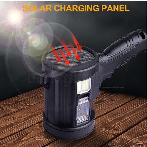 200000Lm LED Searchlight Spotlight Hand Torch Work Light Lamp USB Rechargeable - Picture 5 of 12