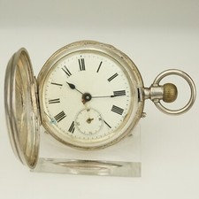 Rare Antique Silver Pocket Watch Men's no fusee duplex chronometer repeater RAR