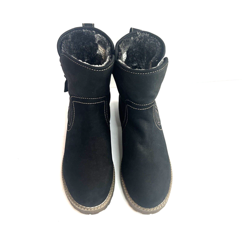 NEW G. H. Bass Co Black Leather Chelsea Boots Women Size 9 M - Picture 2 of 12