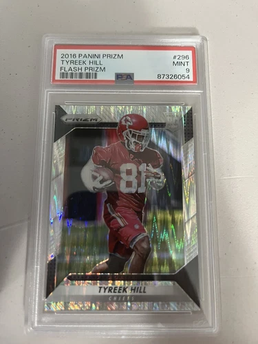 Tyreek Hill 2016 Panini Prizm #296 FLASH Rookie RC PSA 9 MINT