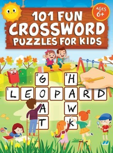 101 Fun Crossword Puzzles for Kids: First Children Crossword Puzzle Book for - Picture 1 of 1