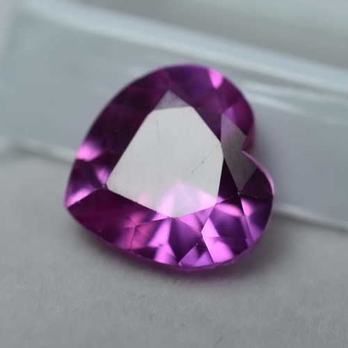 7.80 Ct AAA+ CERTIFIED Natural Pink Sapphire AMAZING Heart Cut Loose Gemstone - Picture 3 of 11