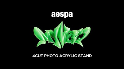 aespa MY WORLD OFFICIAL MD GOODS 4CUT PHOTO ACRYLIC STAND SEALED