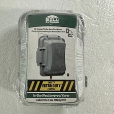 Hubbell MM420GB Bell Outdoor 1-Gang Non-Metallic Weatherproof In-Use Cover Gray