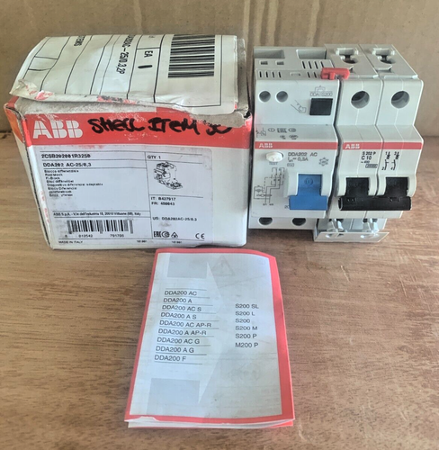 ABB Block Differential Switches 2SCSB202001R3250 AC-25/0,3 Made in Italy - 第 1/9 張圖片
