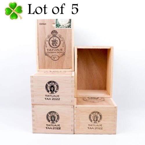"Menge 5 Tattoo Exclusive Serie TAA 2022 Holz Zigarrenbox 6,25"" x 4,75"" x 3,25" - Bild 11 von 12