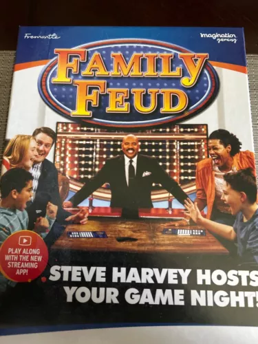 Steve Harvey Family Feud Game Night Board Game with Gamestar App for 2 Players