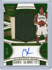 2023-24 Panini Crown Royale Prime Silhouettes Rookie Patch Auto Chris Livingston