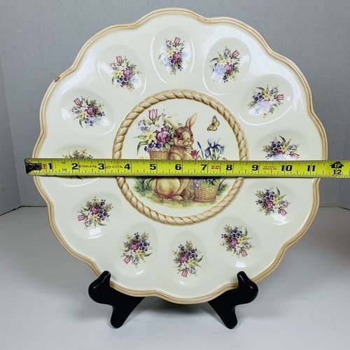 Cracker Barrel Easter Treasures Deviled Egg Plate, Easter Bunny