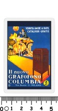 calamita pubblicitaria COLUMBIA CASA DISCOGRAFICA GRAMMOFONO GRAFOFONO DISCHI 78