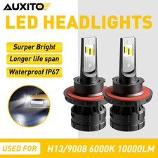AUXITO H13 9008 LED Headlight Bulbs High Low Beam Bright Cool White Replacement
