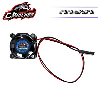 RC Motor ESC Lüfter 25mm 8000RPM 1/10 1/12 RC Auto Gwolves - Futaba Plug, UK