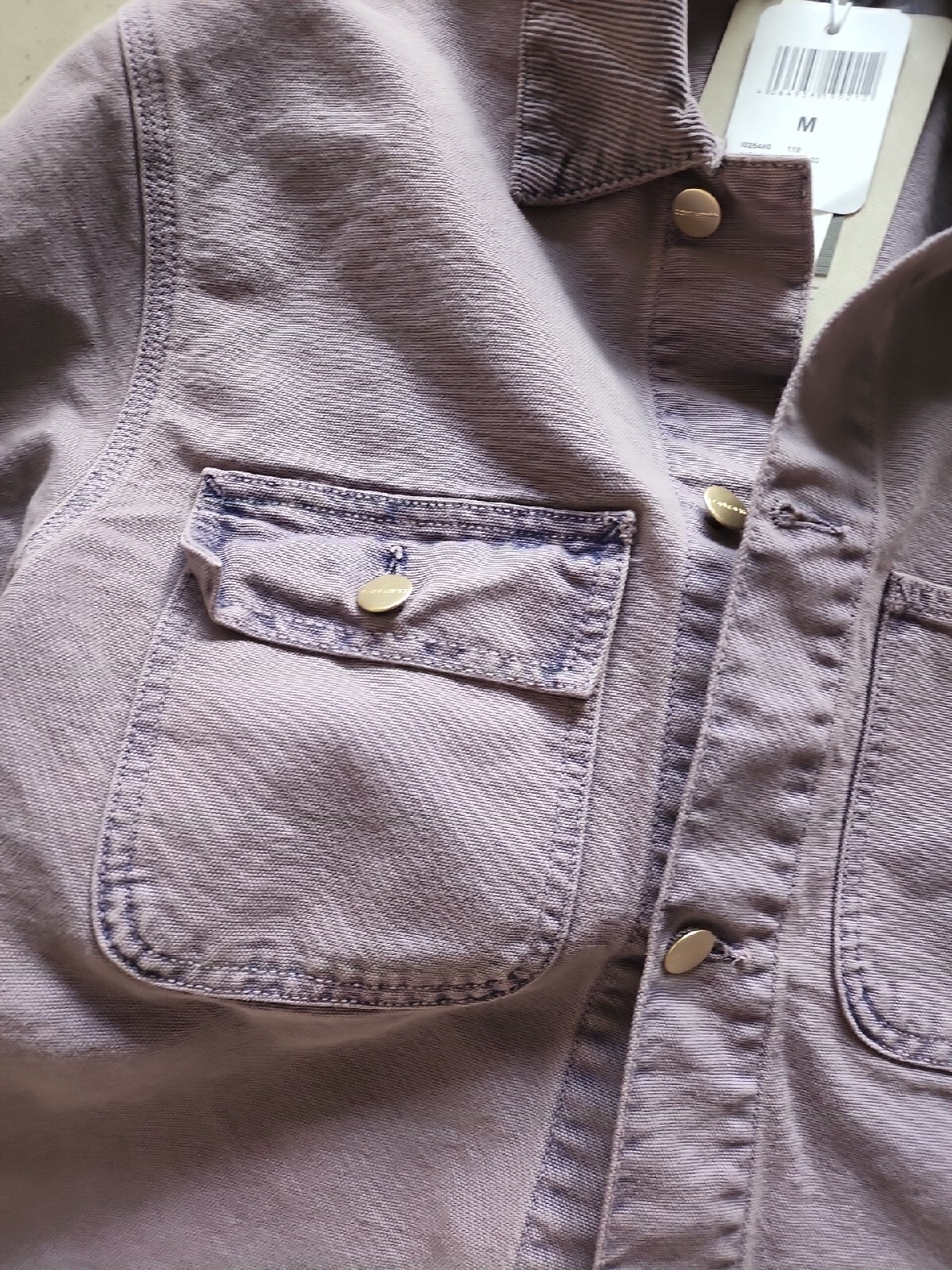 Rare Carhartt Michigan Chore Coat Jacket Purple Razzmic M image 6