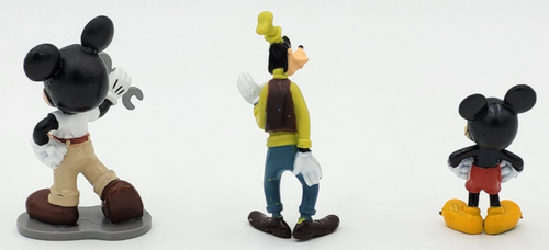 Disney 2 Mickey Mouse & 1 Goofy Loose Collectible Figures - Picture 2 of 2