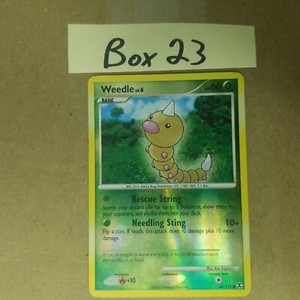 Weedle - 86/111 - Common Reverse Holo POKEMON CARD Platinum: Rising Rivals - LP