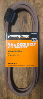 CUB CADET / MTD 46'' Deck Belt LTX1045, 1/2'' x 103.25'', HD95404219 PowerCare