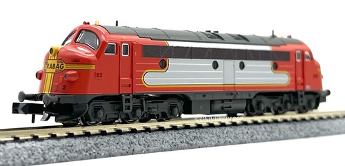 N Scale Kato Lemke K2885 NOHAB STRABAG Santa Fe #1125 Diesel Engine Locomotive - Picture 6 of 12