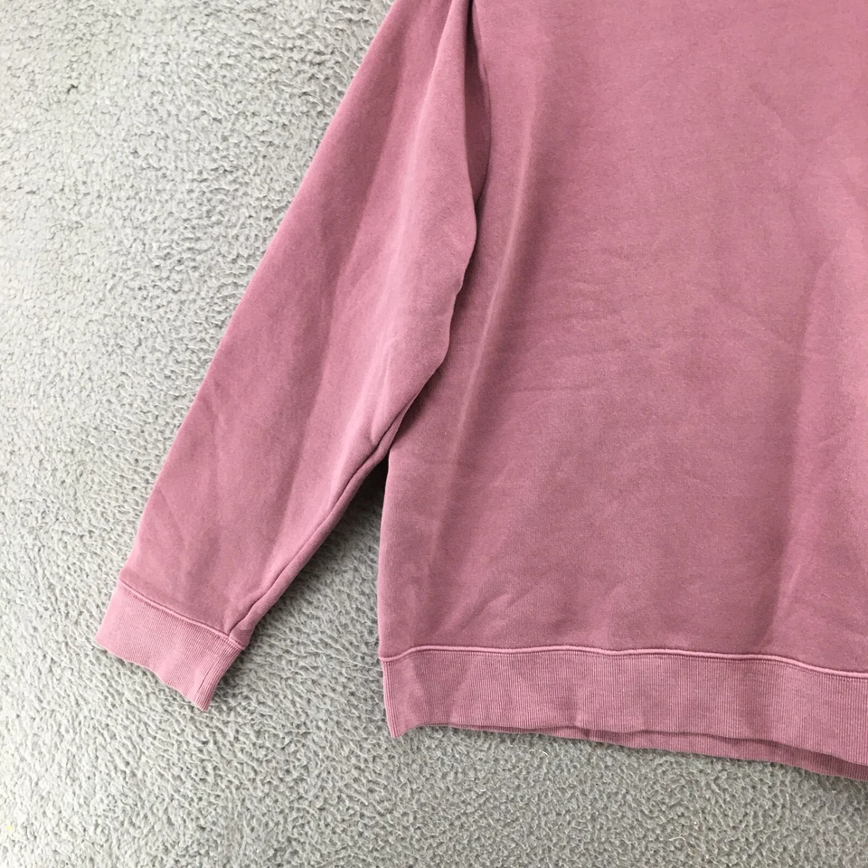 Moletom Ana forrado de lã feminino XXL roxo mistura de algodão ombreiras NOVO - Imagem 3 de 4