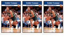 (3) 1992 Panini Stickers #151 Lester Conner Orlando Magic Card Lot