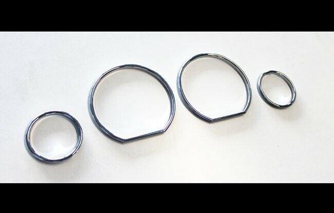 For BMW E36 Z3 M3 Cluster Dashboard Dial Gauge Rings CHROME | eBay