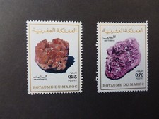 MOROCCO 1975 MINERAL SOURCES PAIR MINT STAMPS