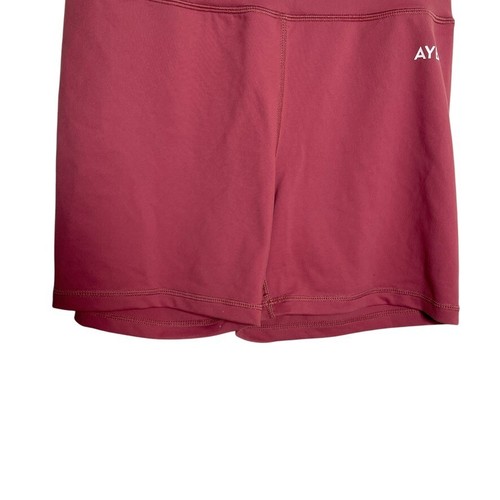 Pantaloncini Aybl donna rosa medio bici atletica pull on fondo attivo tinta unita - Foto 3 di 7