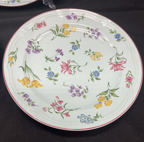 Strasburgo Georges Briard insalata piatti da dessert blu floreale francese set di 3 7,5" - Foto 6 di 6