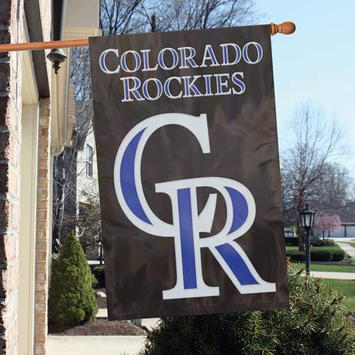 Colorado Rockies 2 Sided 44" x 28" Applique & Banner, Flag - Picture 1 of 1