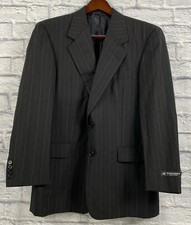 NWT Hickey Freeman Collection Mens Wool Pinstripe 2 Piece Suit 39 Short Waist 33