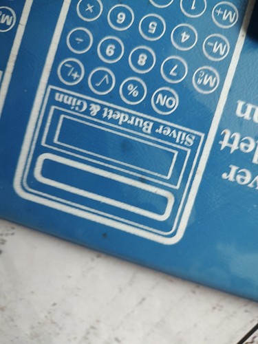 Vintage Silver Burdett & Ginn solar-powered student calculator in original case - Picture 5 of 11