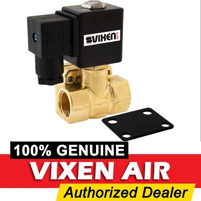½'' NPT HIGH FLOW ELECTRIC VALVE SOLENOID SUSPENSION/AIR RIDE/SLAM 12V/250PSI