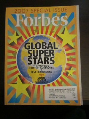 Forbes Magazine 2007 Special Issue Global Super Stars L41