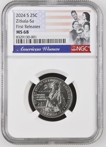 2024 S San Francisco Zitkala-Sa Womens Quarter NGC MS 68 First Releases 001