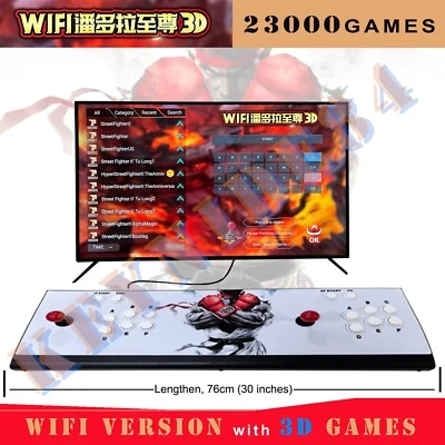 23000 Games Retro Classic Arcade Machine Pandora's Box ALL Metal Lengthen 3D HD