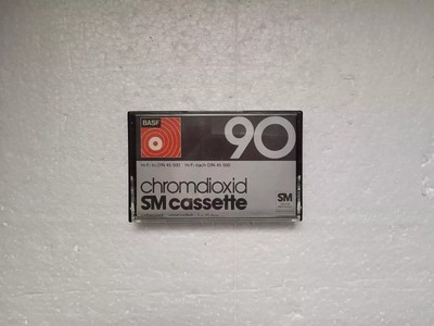 Vintage Audio Cassette BASF Chromdioxid SM 90 * Rare From 1974 * Unsealed
