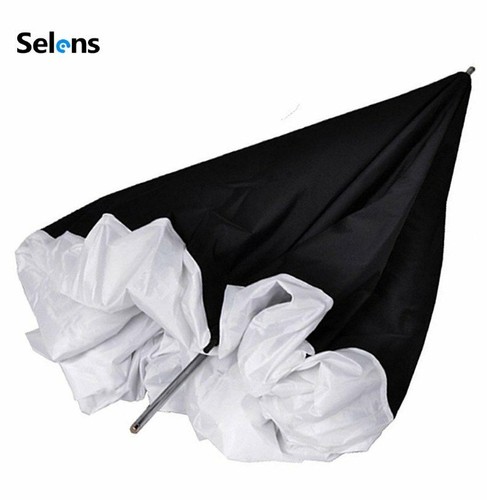 Selens 33" Black Silver Reflective Umbrella Softbox for Studio Photo Shoot Light - Picture 5 of 8