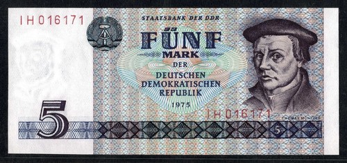 Germany Paper money 5 Mark 1975 - Picture 2 of 3