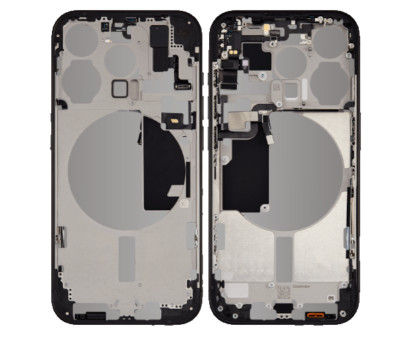 Mid-Frame Housing With Power And Volume Button Compatible For iPhone 15 Pro (US