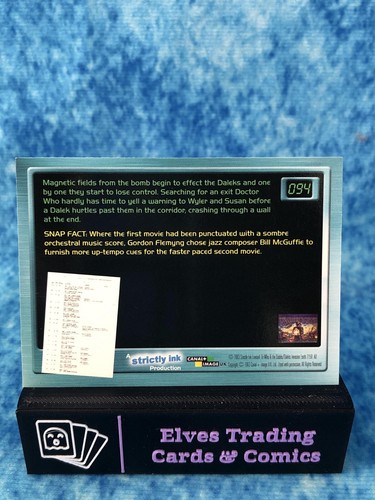 Doctor Who: Big Screen SINGLE Non-Sport Trading Card by Strictly Ink 2003 - Picture 192 of 204
