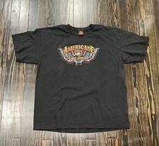 Hot Leathers Americade Lake George Graphic Print T Shirt Men’s XL Black