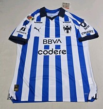 PUMA MONTERREY CF Talla Grande AUTÉNTICO HOGAR Camiseta Rayas 705979-01 Liga MX