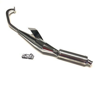 Tomos A55 Tecno Bullet Exhaust - Chrome - L@@K A 55 A-55 Streetmate Targa LX