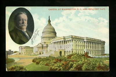 Political President postcard William Taft Washington DC Vintage | eBay