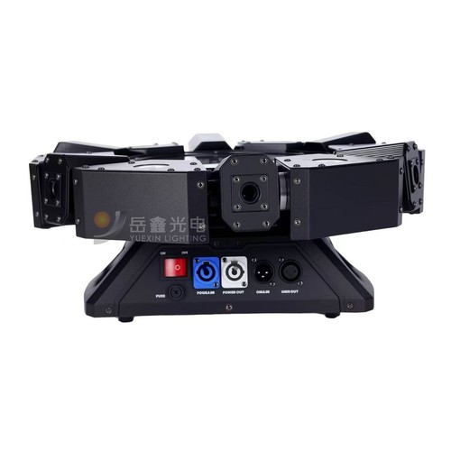 6 Occhi Full Color Luce Laser Senza Fine 360 Gradi Cerchio Strobo per Luce Matrimonio - Foto 5 di 13