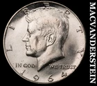 1964 Silver Kennedy Half Dollar - Choice Gem Brilliant Unc  Lustrous  #K1375