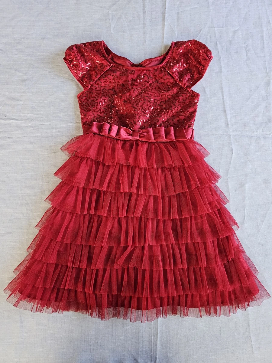 jona michelle holiday dress red Jona Michelle Dress Girls 4T Holiday Christmas Winter Red Plaid Faux Fur