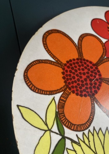 Vintage Taunton Vale Chopping/Serving Board Bouquet 1960/70's Florals - Foto 9 di 13